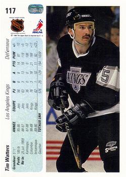 1990-91 Upper Deck French #117 Tim Watters Back