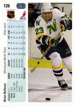 1990-91 Upper Deck French #126 Brian Bellows Back