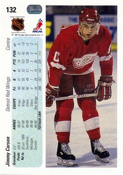 1990-91 Upper Deck French #132 Jimmy Carson Back