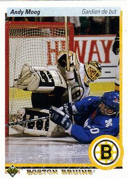 1990-91 Upper Deck French #232 Andy Moog Front
