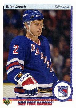 1990-91 Upper Deck French #253 Brian Leetch Front