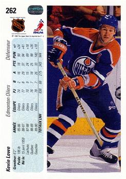 1990-91 Upper Deck French #262 Kevin Lowe Back