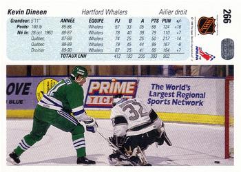 1990-91 Upper Deck French #266 Kevin Dineen Back