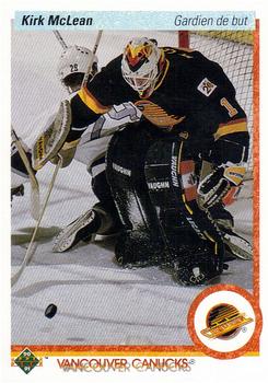 1990-91 Upper Deck French #278 Kirk McLean Front
