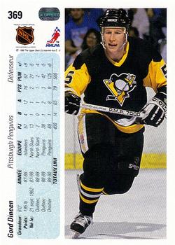 1990-91 Upper Deck French #369 Gord Dineen Back