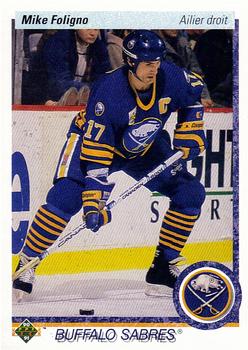 1990-91 Upper Deck French #378 Mike Foligno Front