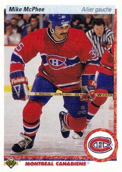 1990-91 Upper Deck French #384 Mike McPhee Front