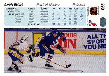 1990-91 Upper Deck French #390 Gerald Diduck Back