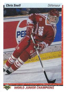1990-91 Upper Deck French #468 Chris Snell Front