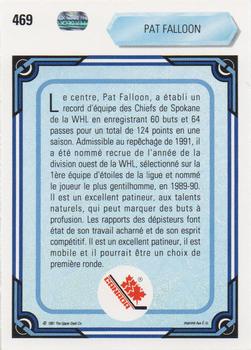 1990-91 Upper Deck French #469 Pat Falloon Back