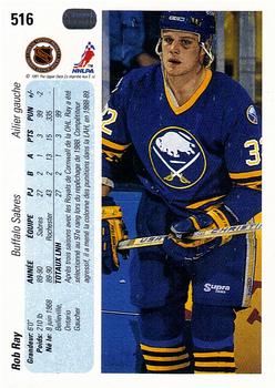 1990-91 Upper Deck French #516 Rob Ray Back