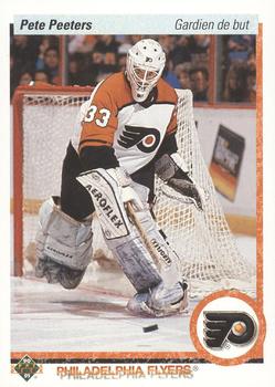 1990-91 Upper Deck French #424 Pete Peeters Front