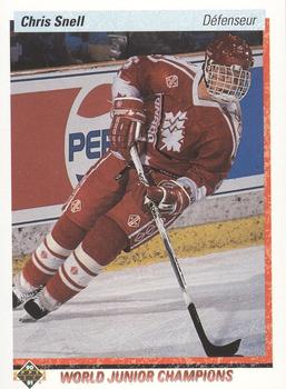 1990-91 Upper Deck French #468 Chris Snell Front