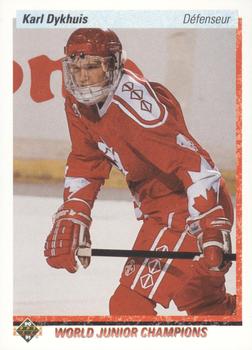 1990-91 Upper Deck French #471 Karl Dykhuis Front