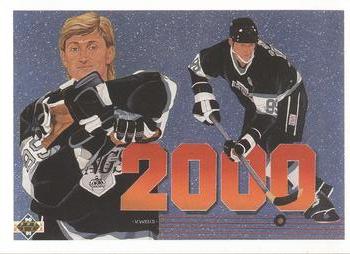 1990-91 Upper Deck French #545 Gretzky - 2 000e Points Front