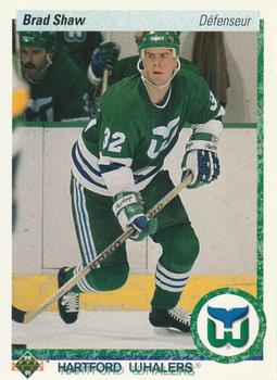 1990-91 Upper Deck French #90 Brad Shaw Front