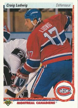 1990-91 Upper Deck French #186 Craig Ludwig Front