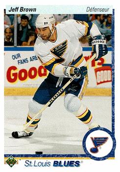 1990-91 Upper Deck French #191 Jeff Brown Front