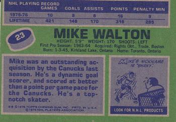 1976-77 Topps #23 Mike Walton Back