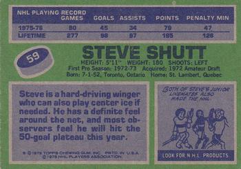 1976-77 Topps #59 Steve Shutt Back