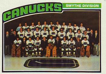 1976-77 Topps #148 Vancouver Canucks Front