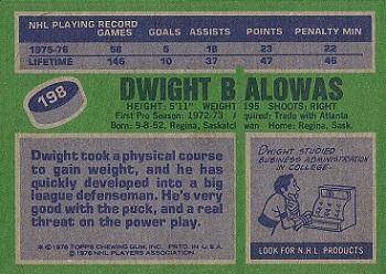 1976-77 Topps #198 Dwight Bialowas Back