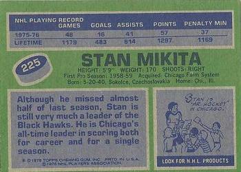 1976-77 Topps #225 Stan Mikita Back
