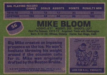 1976-77 Topps #56 Mike Bloom Back
