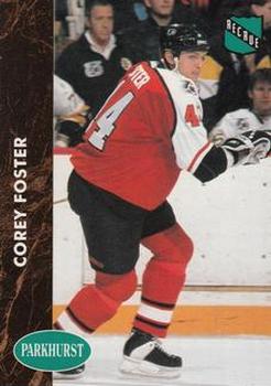 1991-92 Parkhurst French #344 Corey Foster Front