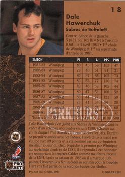 1991-92 Parkhurst French #18 Dale Hawerchuk Back
