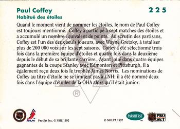 1991-92 Parkhurst French #225 Paul Coffey Back