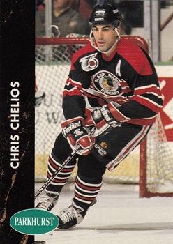 1991-92 Parkhurst French #32 Chris Chelios Front