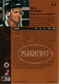 1991-92 Parkhurst French #66 Tony Granato Back