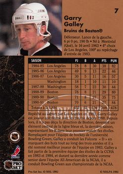 1991-92 Parkhurst French #7 Garry Galley Back
