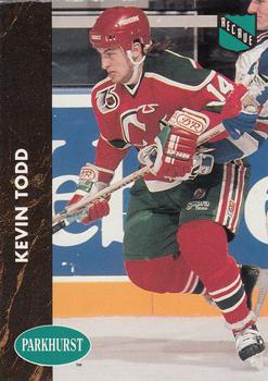 1991-92 Parkhurst French #97 Kevin Todd Front