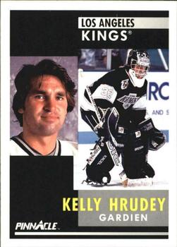 1991-92 Pinnacle French #39 Kelly Hrudey Front