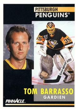 1991-92 Pinnacle French #44 Tom Barrasso Front