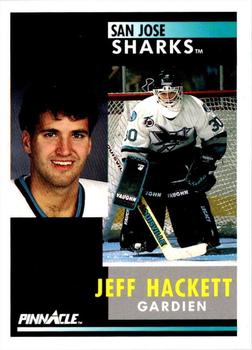 1991-92 Pinnacle French #119 Jeff Hackett Front