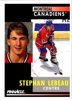 1991-92 Pinnacle French #139 Stephan Lebeau Front