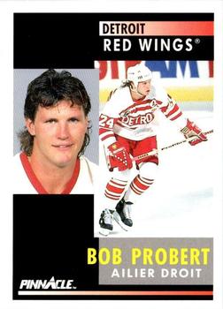 1990-91 Pro Set Hockey Card Bob Probert Detroit Red Wings #76 🏒🔥