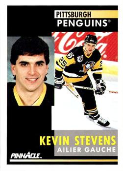 1991-92 Pinnacle French #191 Kevin Stevens Front