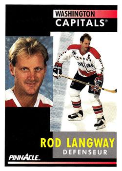 1991-92 Pinnacle French #195 Rod Langway Front