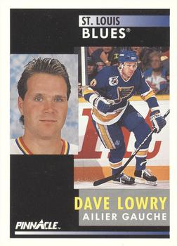 1991-92 Pinnacle French #276 Dave Lowry Front