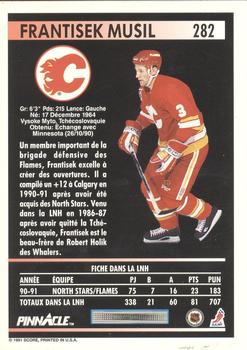 1991-92 Pinnacle French #282 Frank Musil Back
