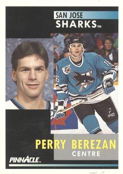 1991-92 Pinnacle French #287 Perry Berezan Front