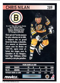  1991-92 Stadium Club Hockey #244 Chris Nilan Boston