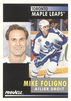 1991-92 Pinnacle French #292 Mike Foligno Front