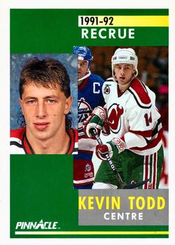 1991-92 Pinnacle French #308 Kevin Todd Front