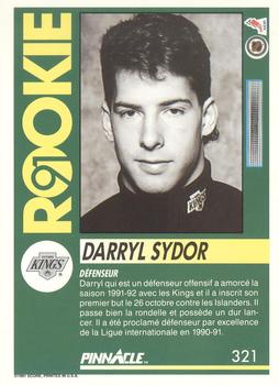 1991-92 Pinnacle French #321 Darryl Sydor Back