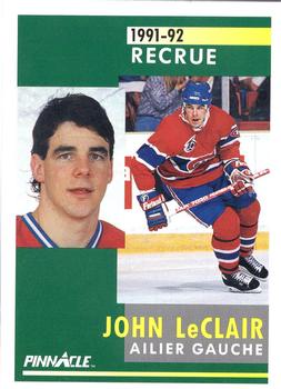 1991-92 Pinnacle French #322 John LeClair Front
